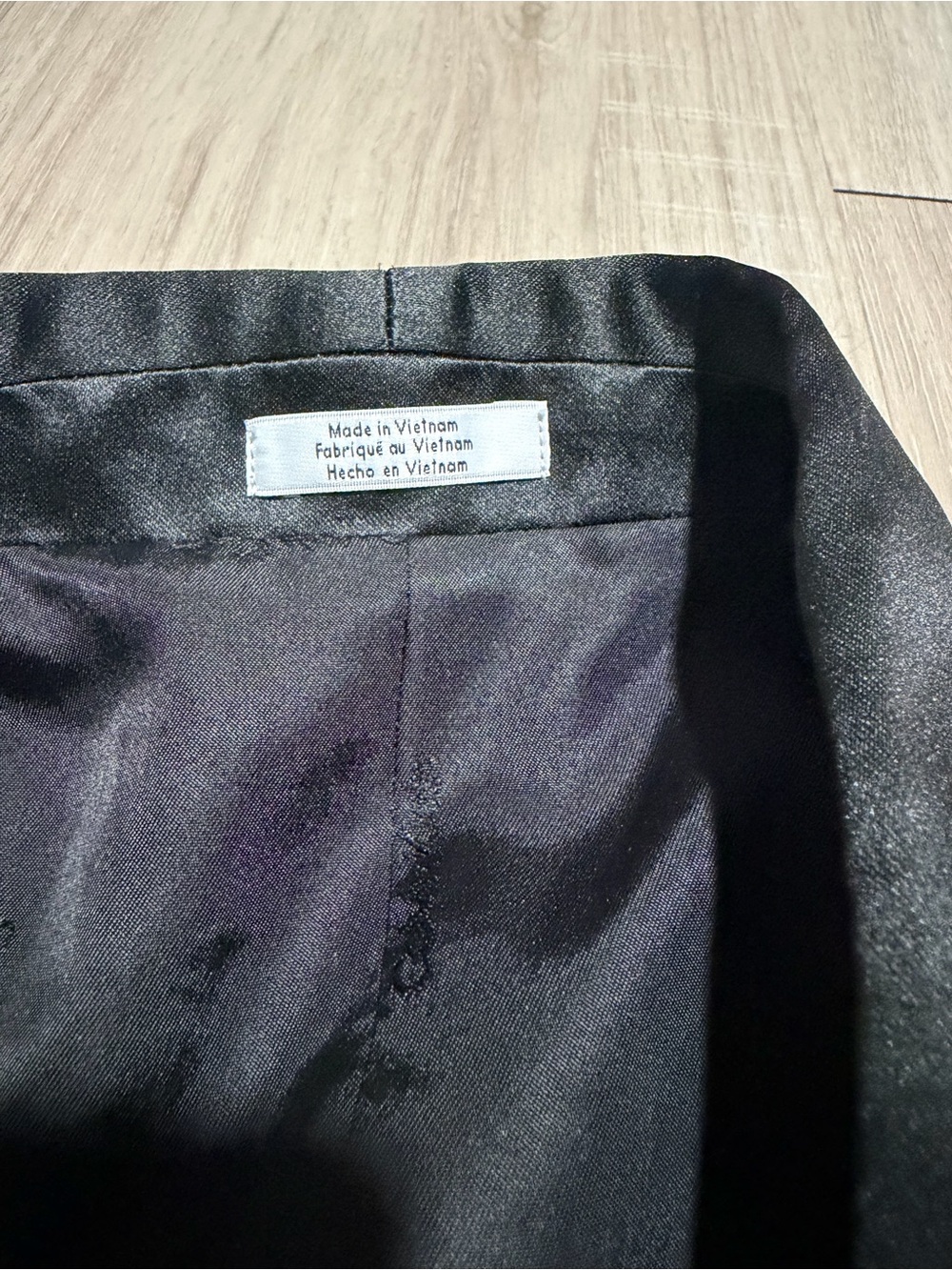 Calvin Klein boys black tuxedo-style blazer, size 16 Regular. - Picture 5 of 9